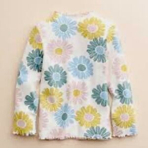 Baby and Toddler Girl Little Co. by Lauren Conrad Organic Lettuce Edge Top 3T